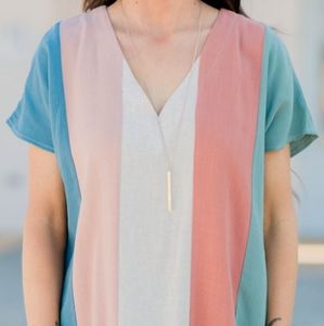 entro color block top